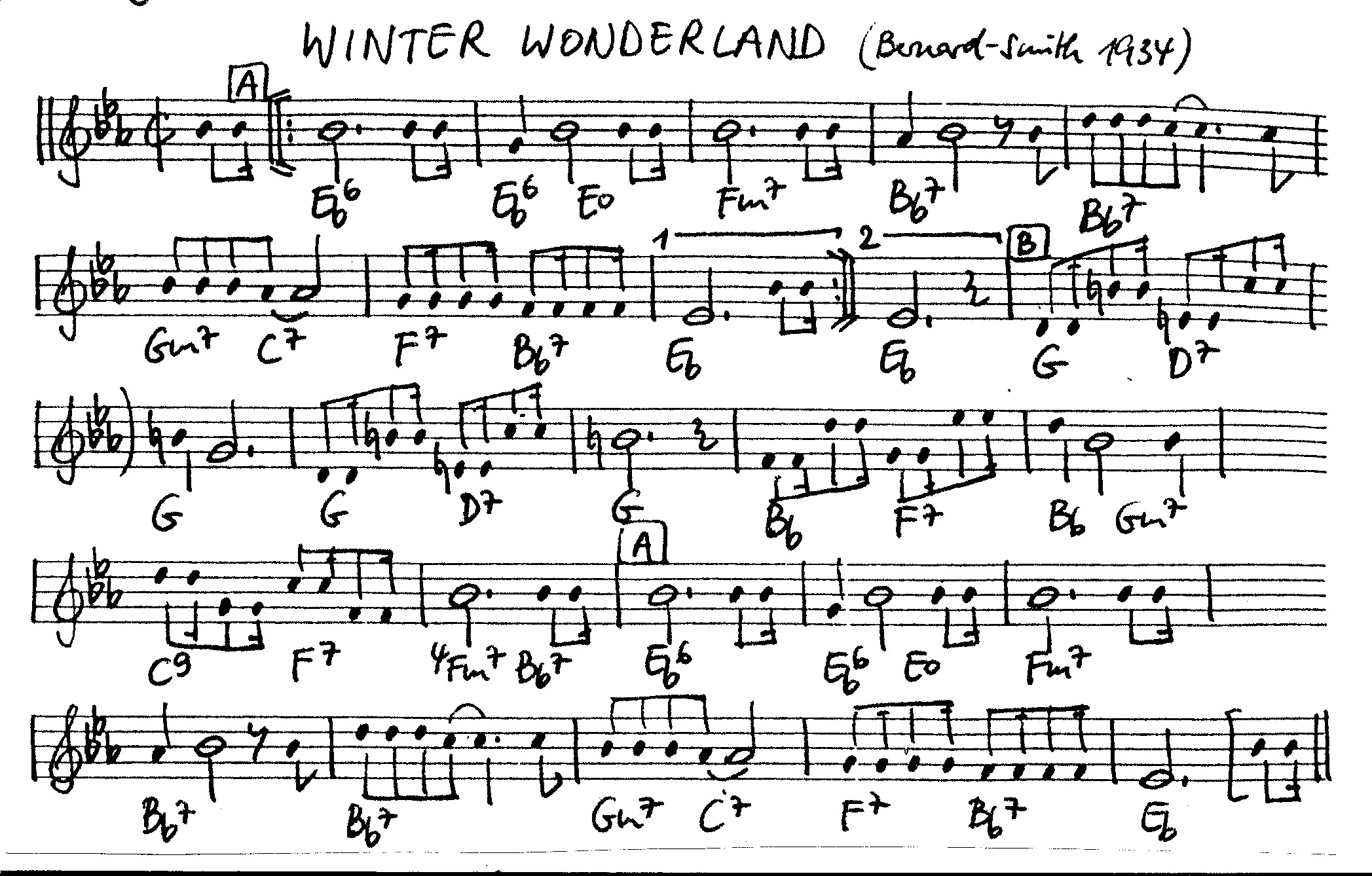 winter wonderland leadsheet – book us for your next 20s or gatsby event